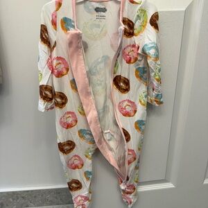 Colorful Donut Print Kids One Piece